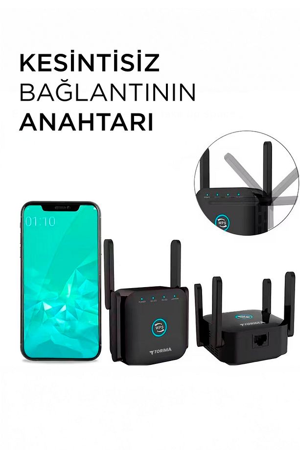 AC24 Siyah Wifi Pro Sinyal Yakınlaştırıcı Router - 5