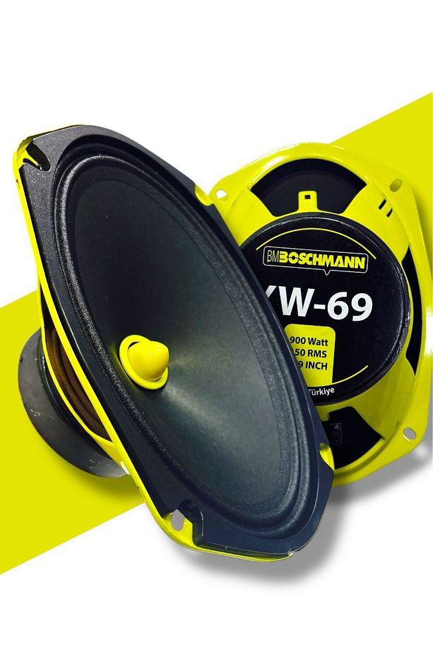 Bm Audıo 900 Watt 150 Rms Oval Midrange Mermi Göbek Oto Hoparlör Amfi Uyumlu 2 Adet - 4