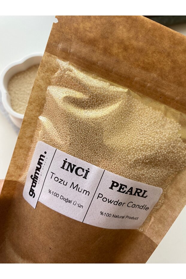 Sarı Sesefli Inci Tozu Mum Sonsuzluk Tozu Mum Doğal Mum Kokusuz Mum 20 Adet Fitil Ile 100gr - 6