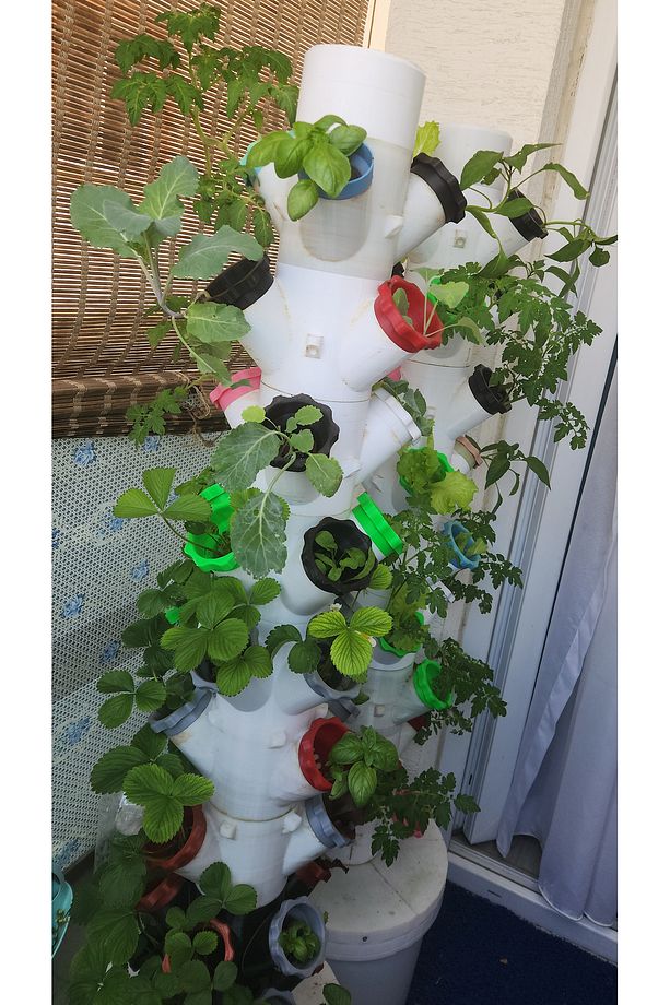 Pratik Dikey Hidroponik Sistem – Balkon, Teras ve İç Mekan için Taze Üretim Seti - 6
