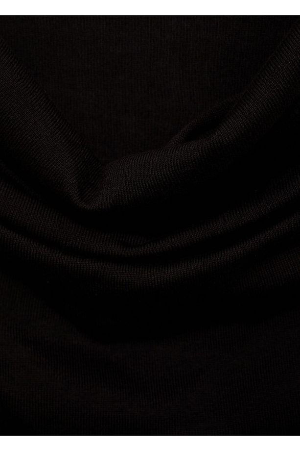 Drape detaylı triko üst - 7