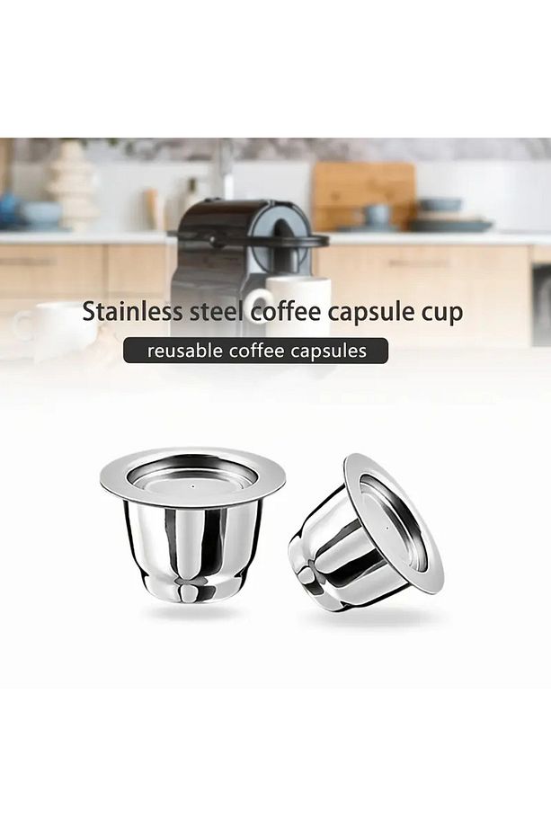 1 Adet Doldurulabilir Nespresso Uyumlu Çelik Kahve Kapsülü ( Yeni Model ) - 3