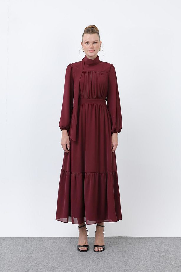 DRAPE DETAYLI YÜKSEK YAKA 12613 - 2