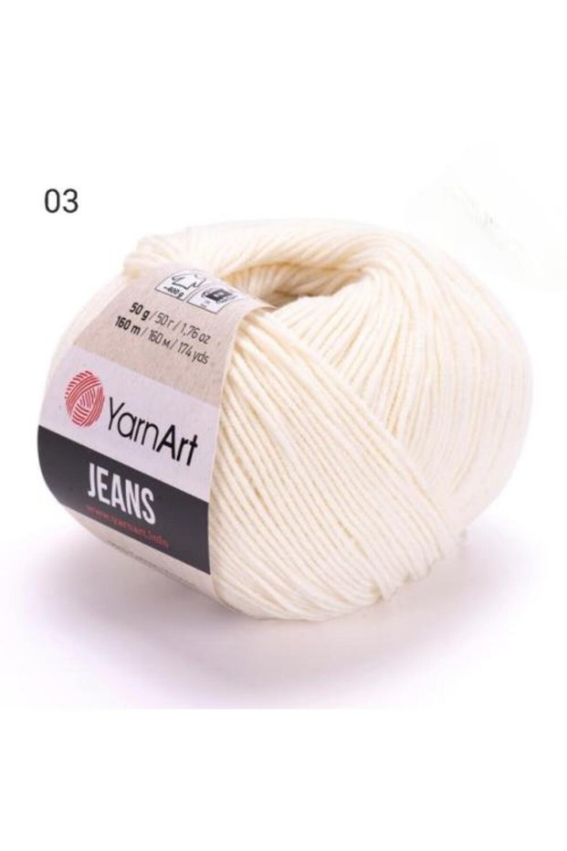 خيط جينز يارن ارت رقم اللون _ 03 Jeans _ العدد 3 بكرة