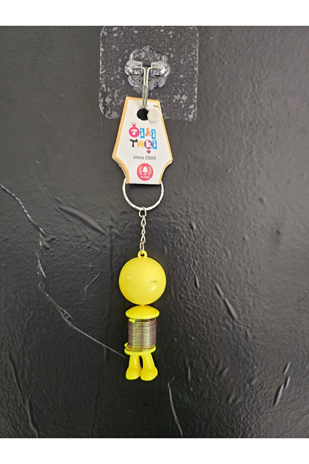Spring Smiley Face Keychain - 2