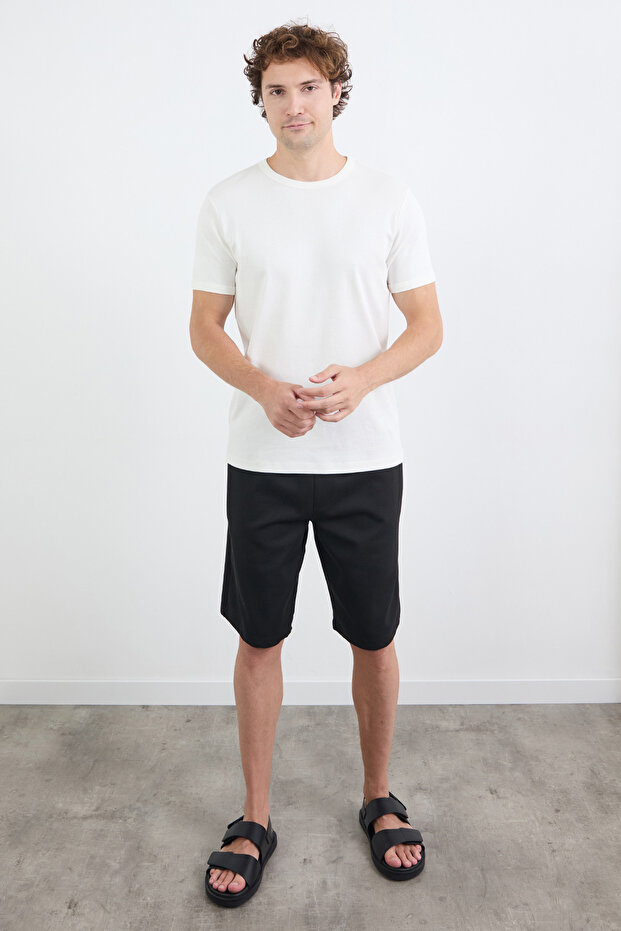 Basic Beli Bağlamalı Cepli Şort - 2