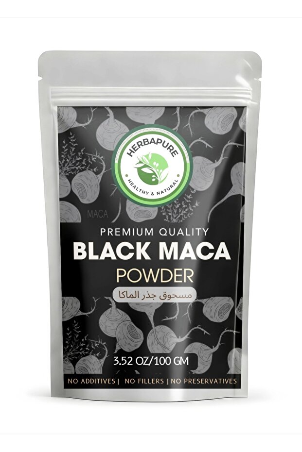 PURE MACA ROOT POWDER 100 GM (BLACK MACA)SUPERFOOD FOR MEN AND WOMEN 100% NATURAL&PREMIUM