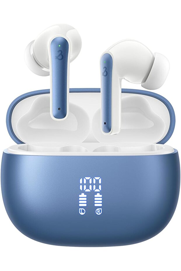 YELKUTT Earbuds Headphones Wireless, Earphones with HiFi Stereo Deep Bass, Bluetooth 5.3