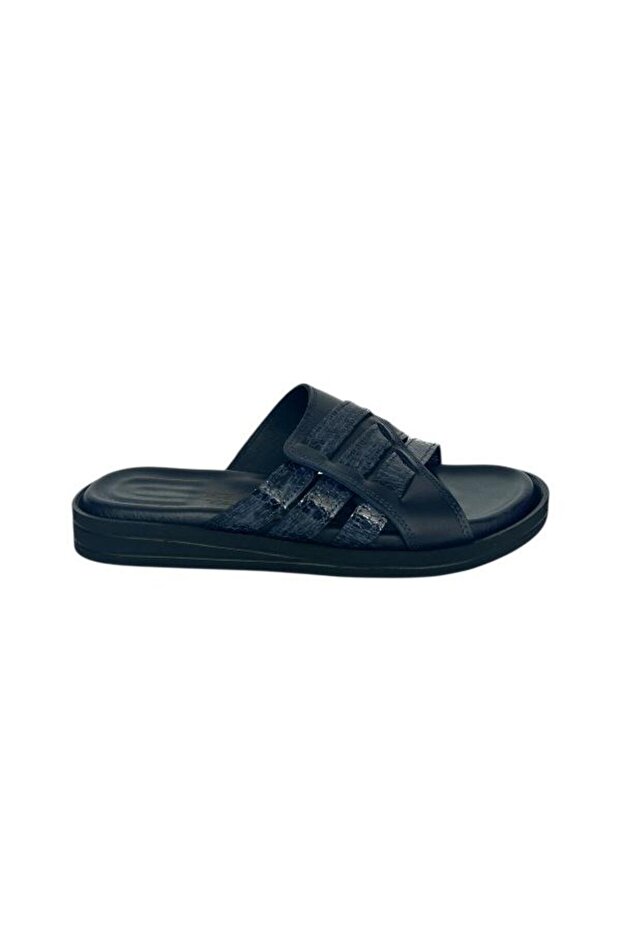 852 358 Men's Khaki Leather Slippers