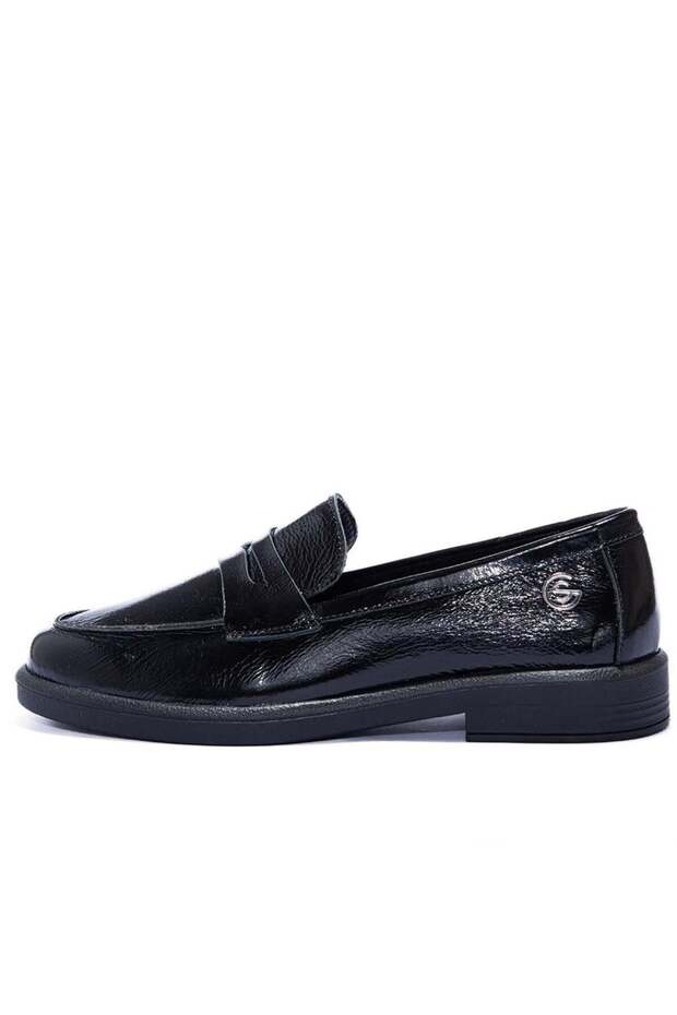 Loren Women's Genuine Patent Leather Loafer Shoes 2121L