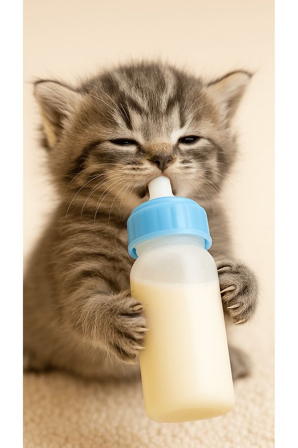 Yevru Kedi Köpek Biberon Yedek Emzikli 50 ML Kedi Biberonu - 4