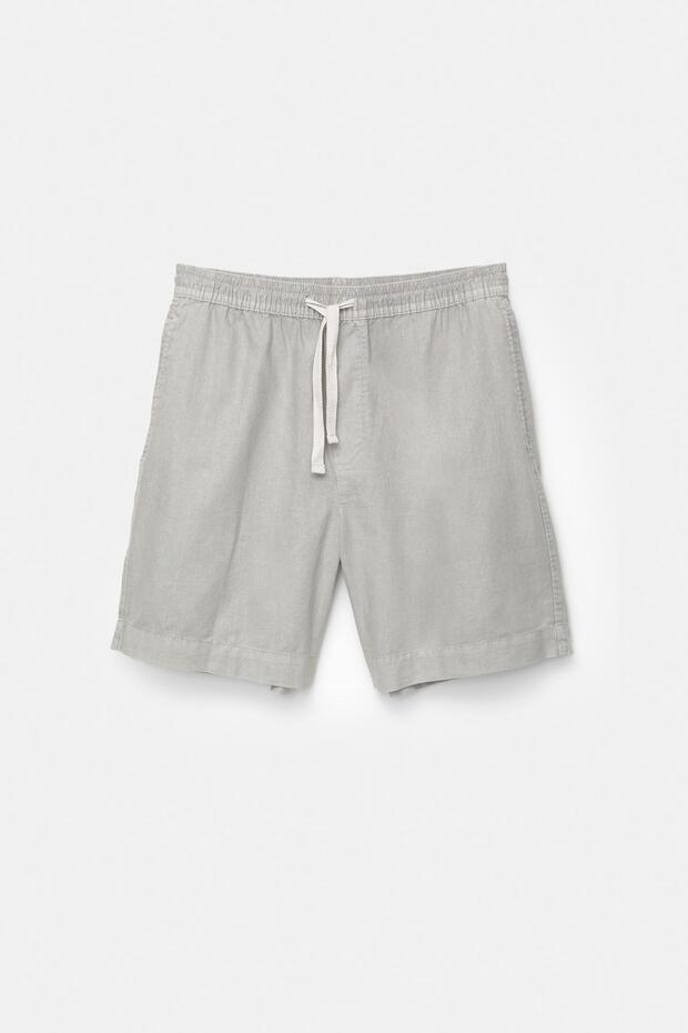 Ketenli Bermuda jogger - 6