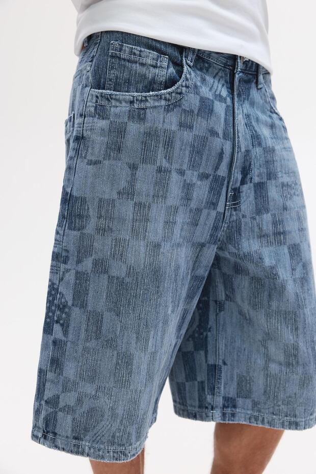 Bráulio Amado skater denim bermuda - 6