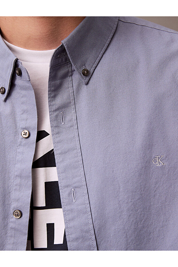 Erkek Mavi Gömlek - 4