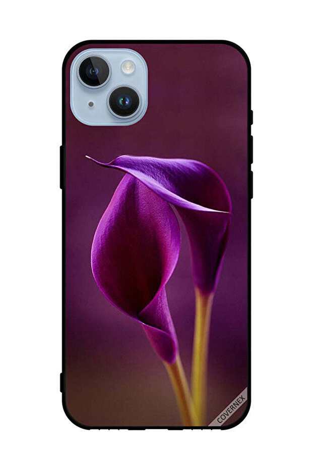 غطاء حماية لهاتف Apple iPhone 14 Plus زهرتان جميلتان