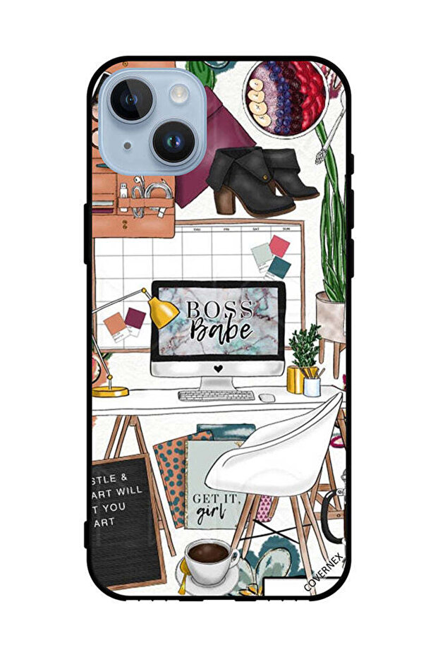 غطاء حماية لهاتف Apple iPhone 14 Plus Boss Babe