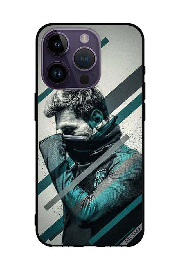 Protective Case Cover For Apple iPhone 14 Pro Messi Hiding Face