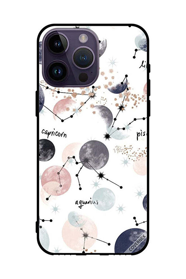 غطاء حماية لهاتف Apple iPhone 14 Pro Max - رسمة الكواكب الفنية