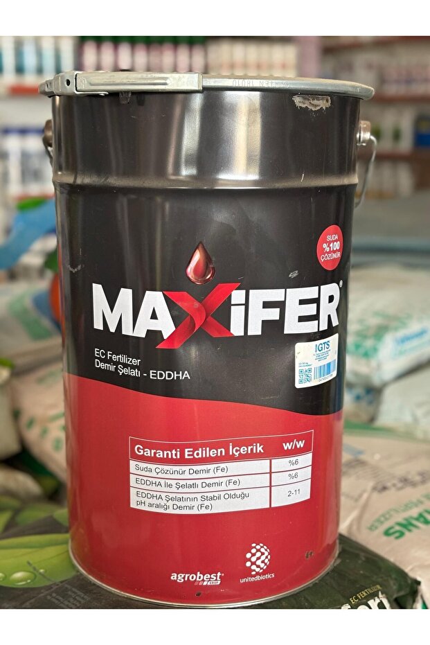 Maxifer %6 EDDHA İle Şelatlı Demir (Fe) 15 Kg - 1