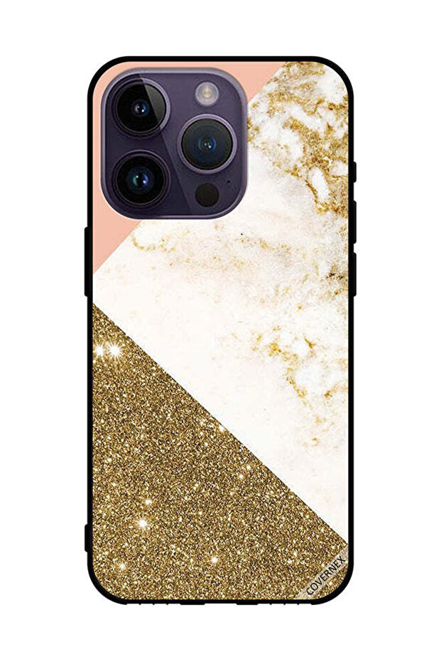 غطاء حماية لهاتف Apple iPhone 14 Pro بنمط لامع وغير لامع