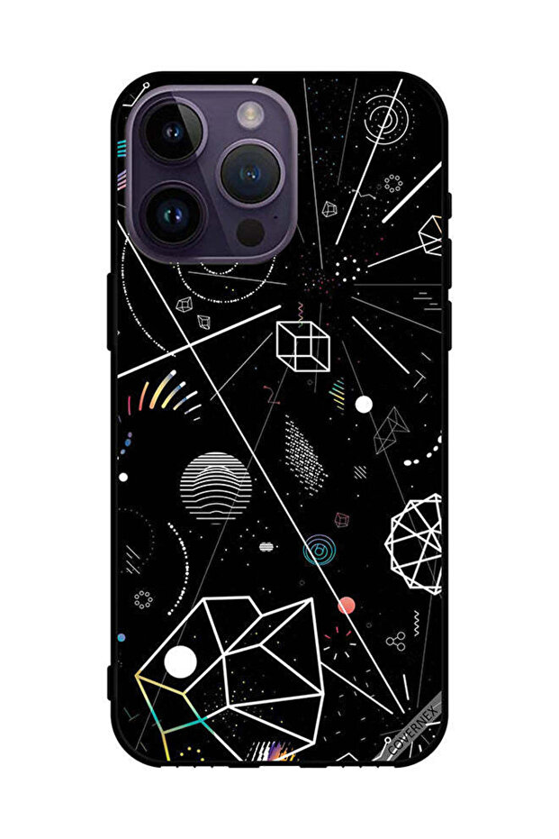 غطاء حماية لهاتف Apple iPhone 14 Pro Max بأشكال هندسية