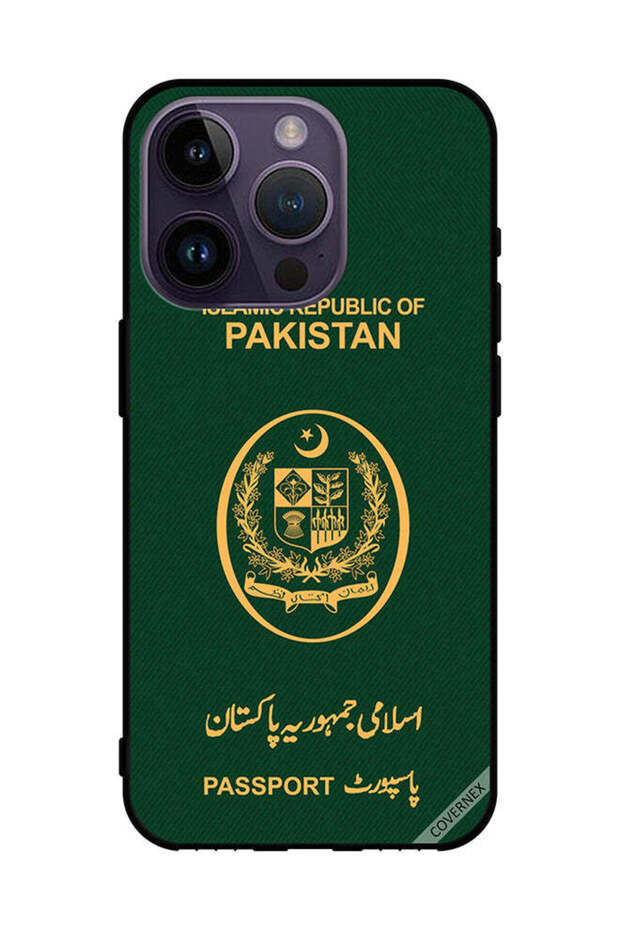 غطاء حماية لهاتف Apple iPhone 14 Pro بنمط جواز السفر الباكستاني