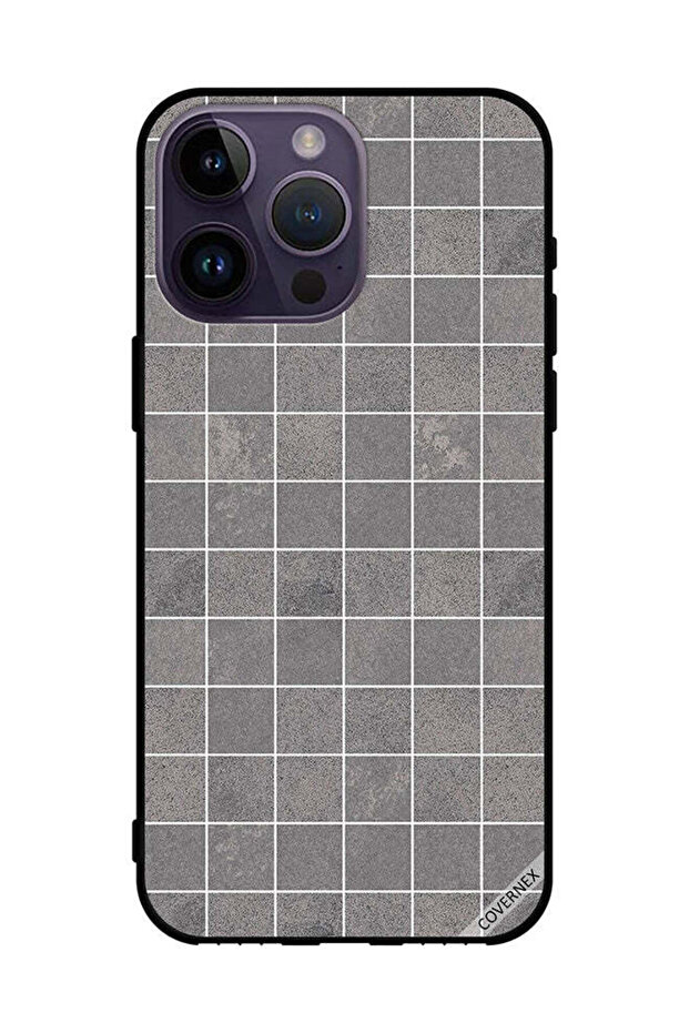 غطاء حماية لهاتف Apple iPhone 14 Pro Max بنمط البلاط