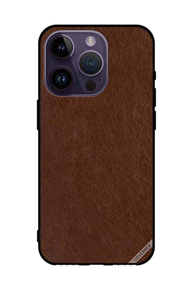 غطاء حماية جلدي لهاتف Apple iPhone 14 Pro بنمط 2