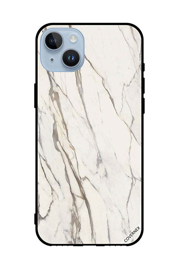 غطاء حماية لهاتف Apple iPhone 14 Plus بنمط رخامي - 1