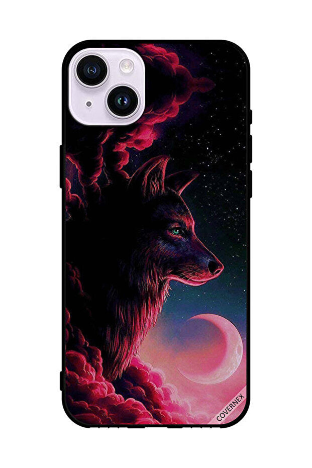 غطاء حماية لهاتف Apple iPhone 14 - فن الذئب