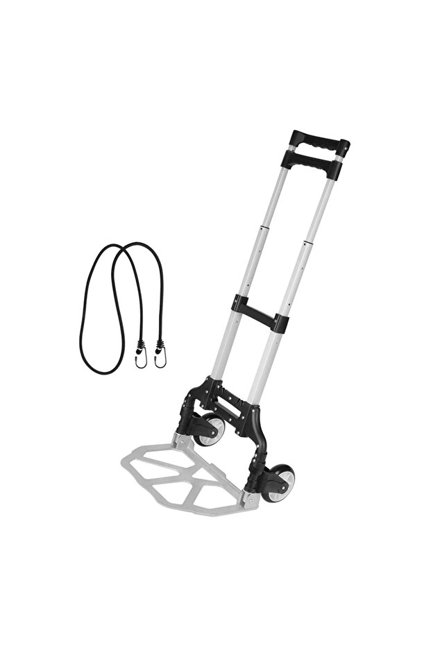 Aluminum Heavy Duty Hand Pallet Truck Adjustable Transportation Carts Trolleys Industrial Utility Po