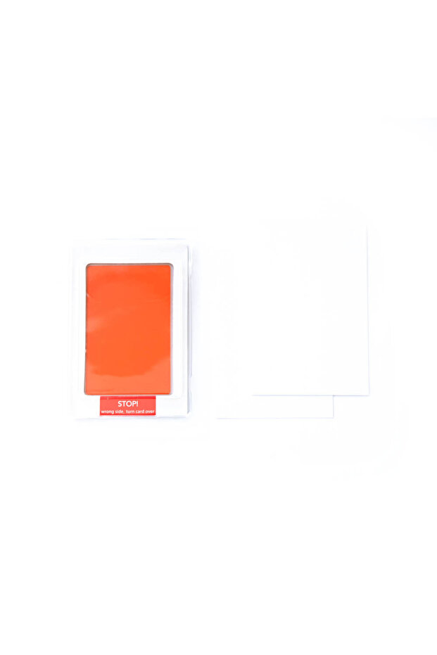 Clean Fingerprint with two imprint cards - Orange - 1