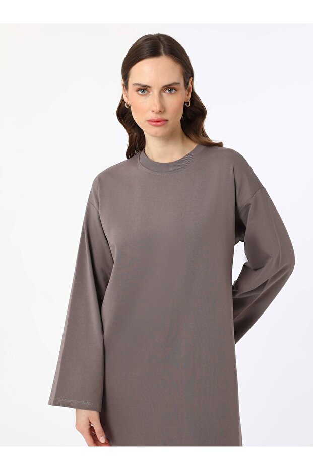 Oversize Sports Hijab Dress - Mink -