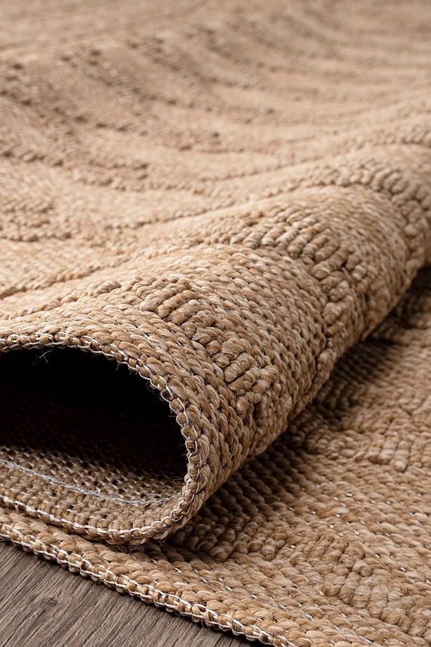 NATUREL PERA, JÜT MODERN DOKUMA SOFT TUŞELİ SİSAL CUT LOOP MASAJ MEKAN SALON ODA HALISI - 3