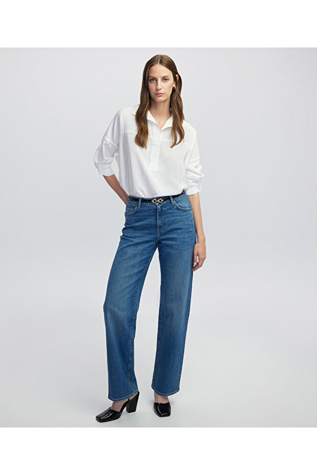 Gömlek yaka bluz - 2