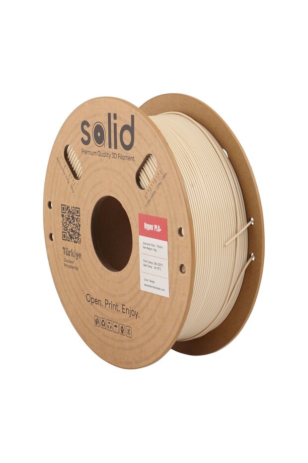 Solid Hyper PLA+ Bej Filament 1.75mm - 1Kg - 1