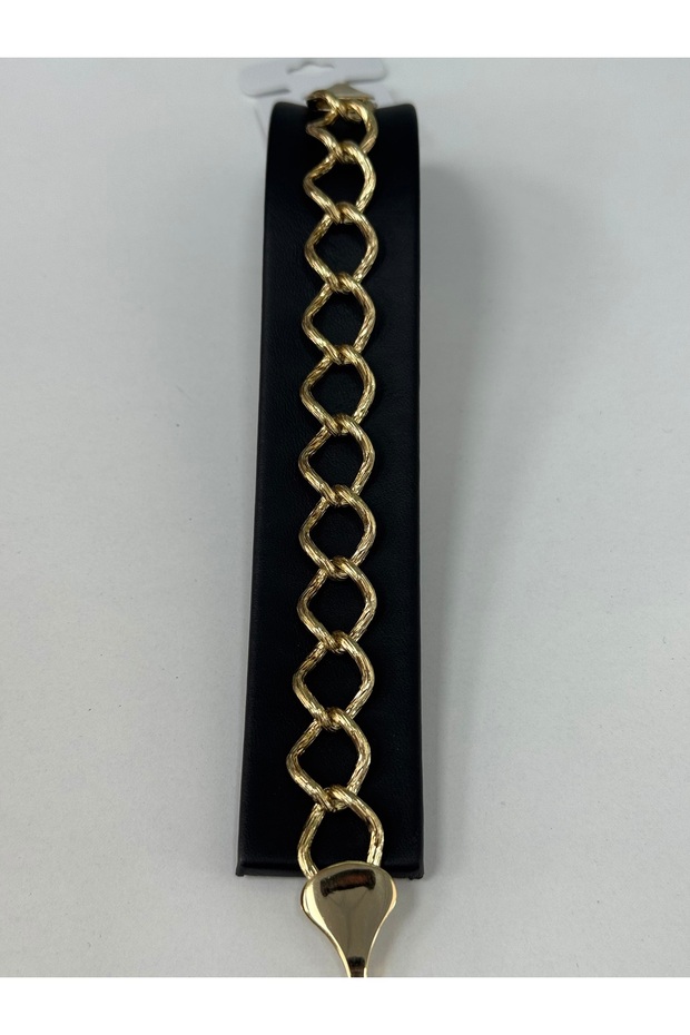 Xuping Bracelet with Gold Color Twisted Ring