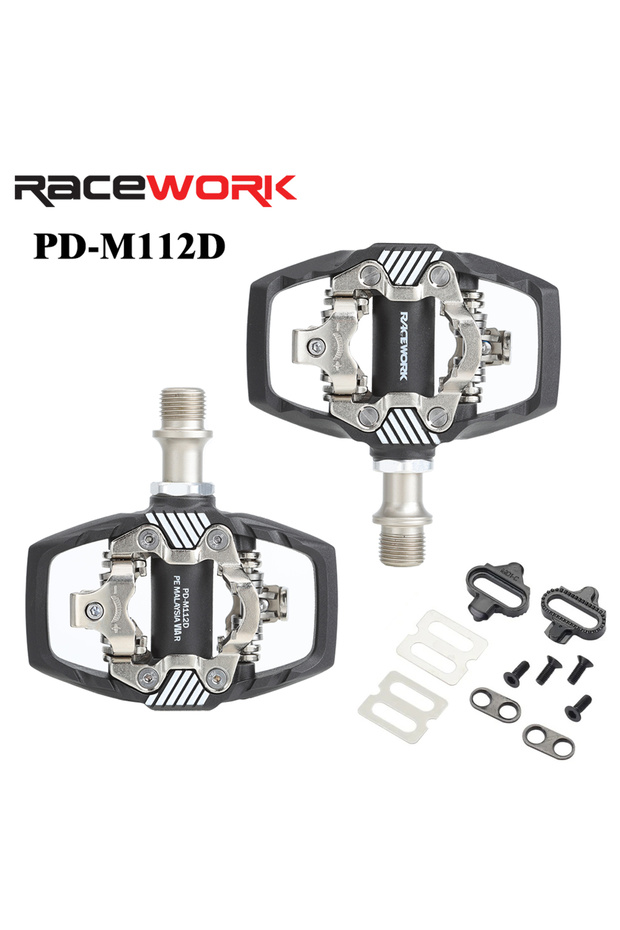 PD-M112D Pedal RACEWORK M8020 Pedal MTB Self-Locking Pedal For SPD System Mountain Bike Pedals With