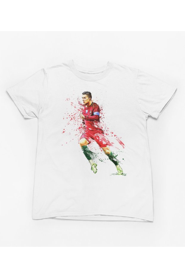 Stil-X New Cristiano Ronaldo Printed Cycling Collar Men's Children's and Youth Tshirt