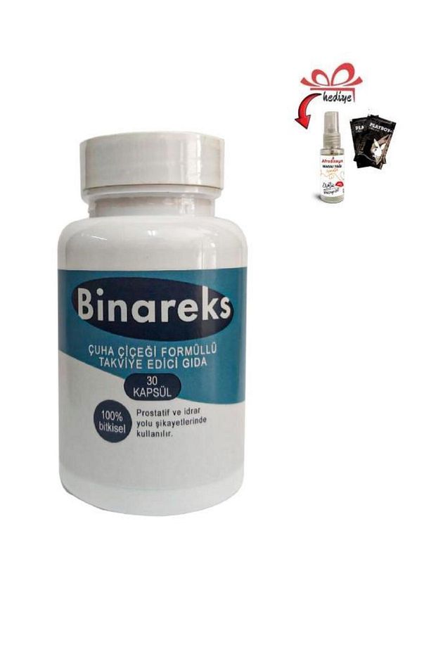 Binareks Erkekler İçin Özel Prostatif Takviye 30'lu x 1 ad + Afrodizyan Masaj Jel - 1