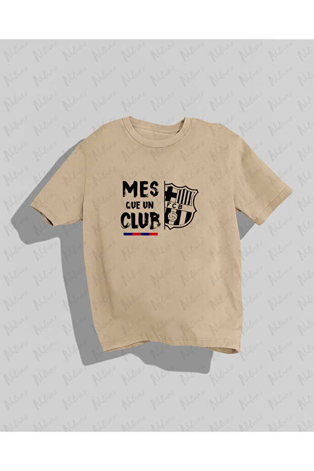 Visca Barca Design Printed High Quality Compact Unisex Oversize T-Shirt