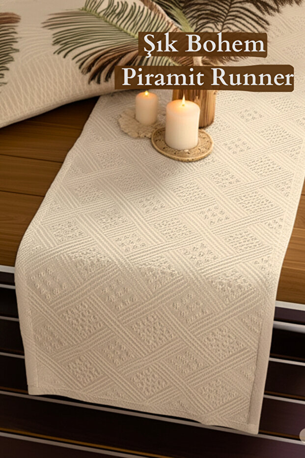 Bohem Pamuklu Runner - 1