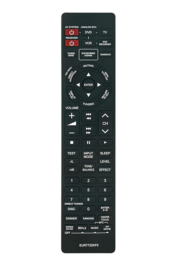 EUR7722KF0 Replaced Remote Control Fit For Panasonic Receiver System SCHT05 SAHT05 SCHT07 SAHT05PS