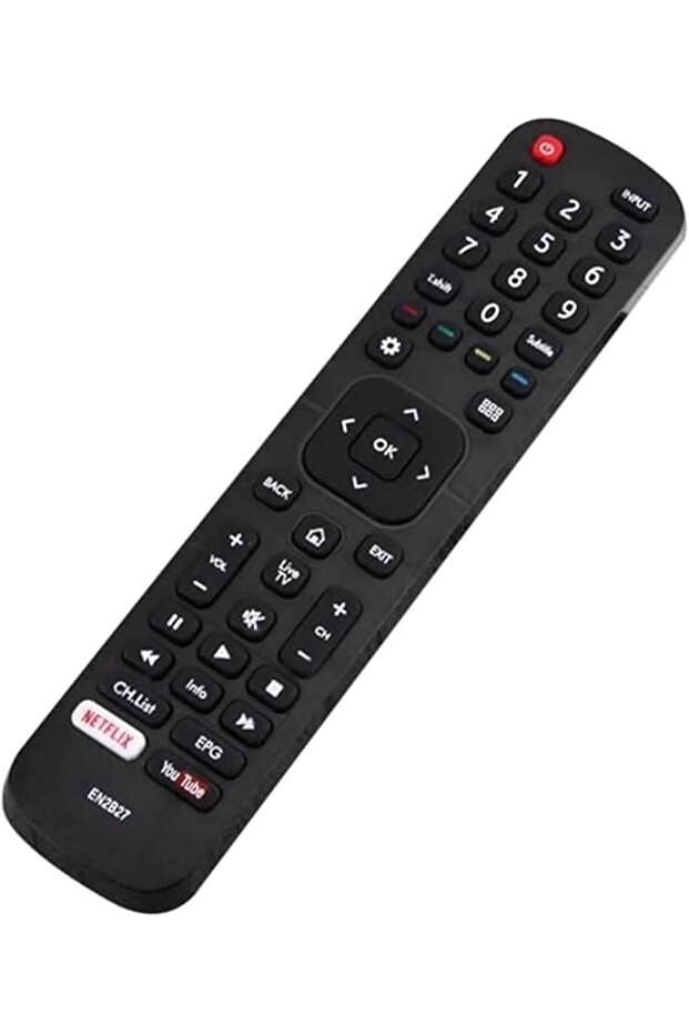 Remote Control for Hisense Television EN2B27 RC3394402 / 01 3139 238 29621 EN2B27