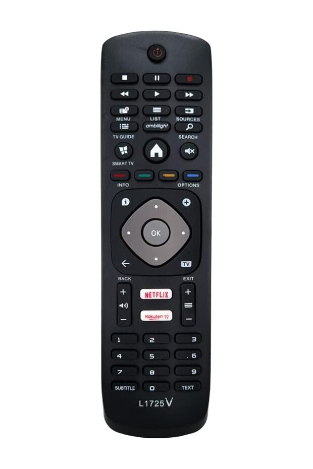 L1725V Replacement Remote Control for Philips Smart LED Tv