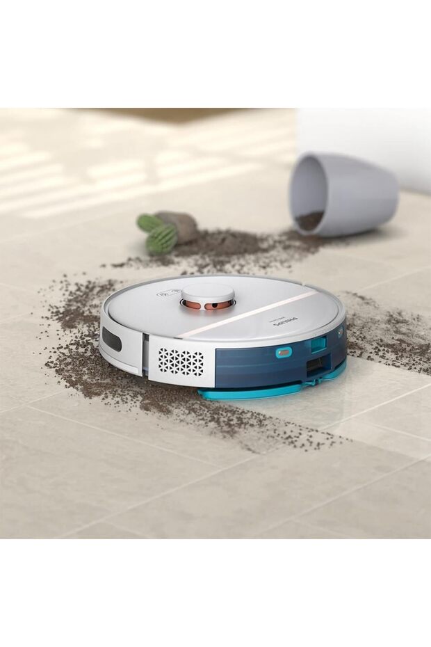 Drmz Vaccum Aqua Islak ve Kuru 3000 Serisi Temizlik Robotu, 4000 Pa Emiş Gücü, Tek Şarjla 230 Dakika - 7