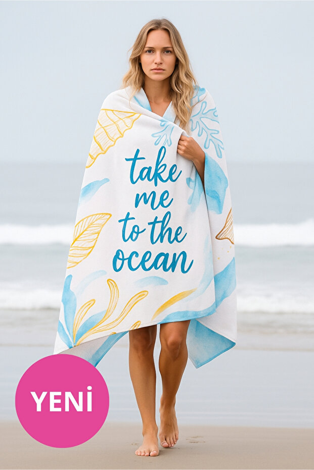 Adult Unisex 70X140Cm Summer Patterned Beach Towel - Bath Towel - Sea Towel