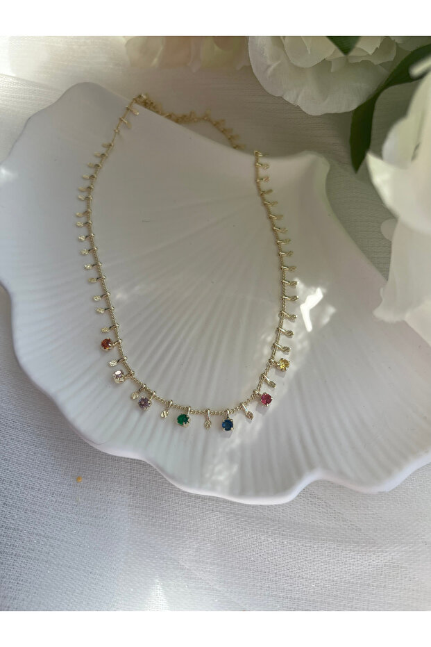 Taşlı 2 Li Kolye Seti - 2