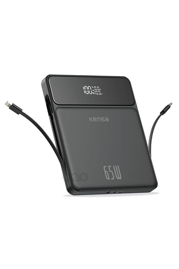 65w Kendinden Kablolu Turbo Hızlı Şarj Power Bank Macbook & Notebook Şarj Eder 65 Watt 20,000 Mah - 5