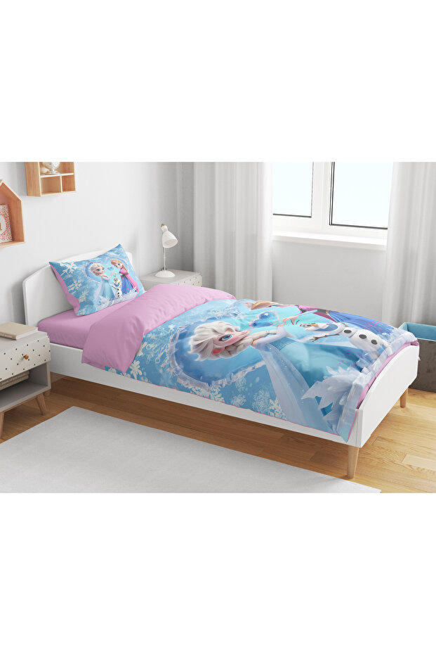 طقم سرير فردي رقمي ثلاثي الأبعاد بطابع إلسا - 2